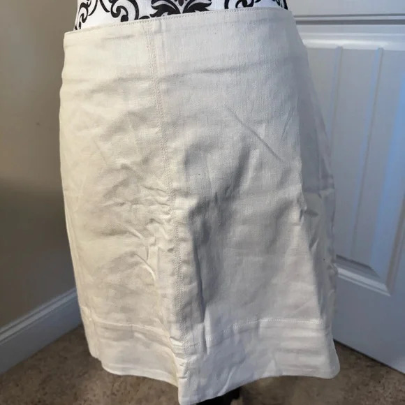 Banana Republic Cream Square Neck Crop Top and Mini Skirt Set - Picture 8 of 12